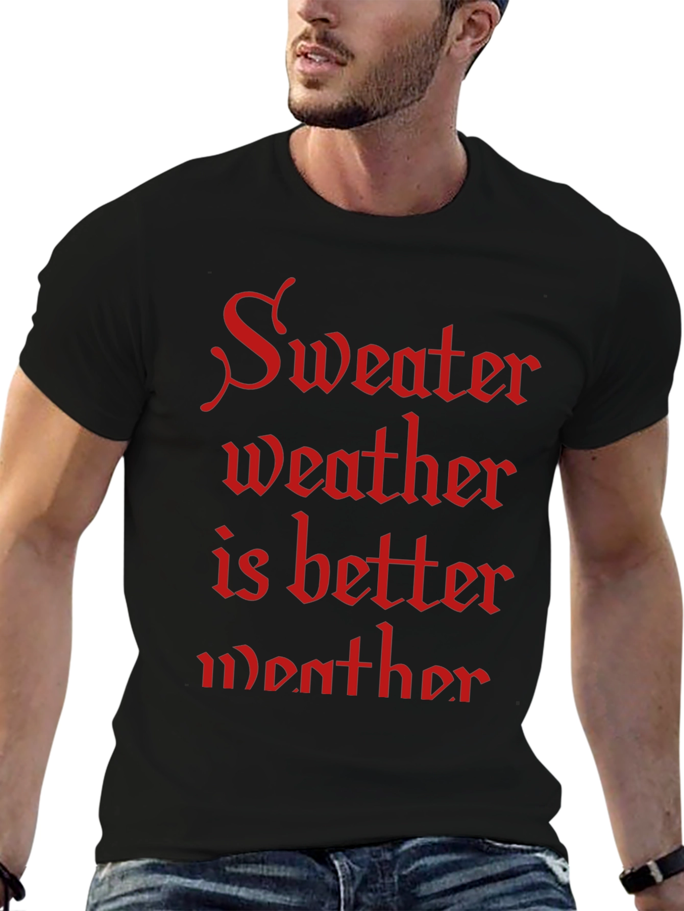 Sweater Weather T-Shirt - Cozy Season Apparel