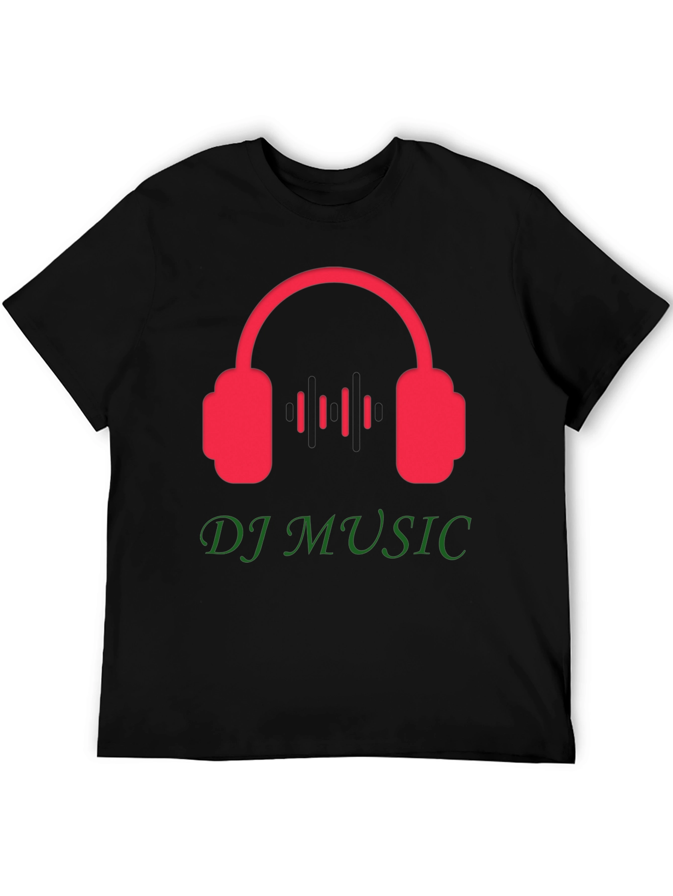 DJ Music Graphic Tee - Black T-Shirt