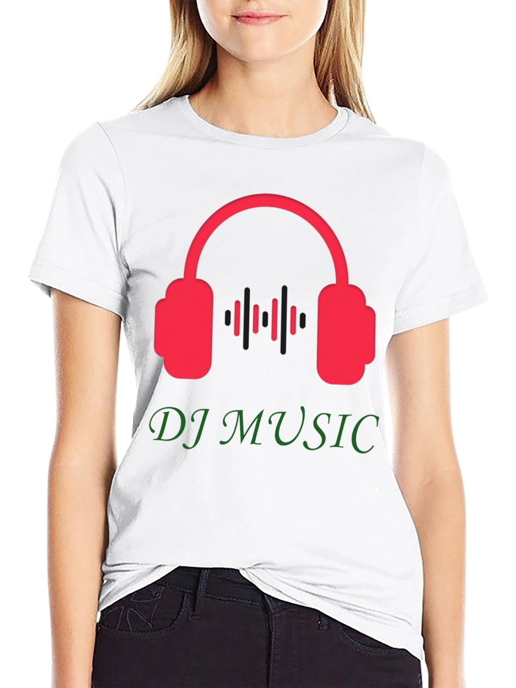 DJ Music Graphic Tee - Black T-Shirt