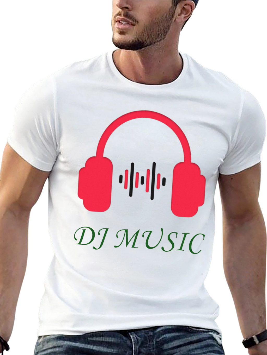 DJ Music Graphic Tee - Black T-Shirt