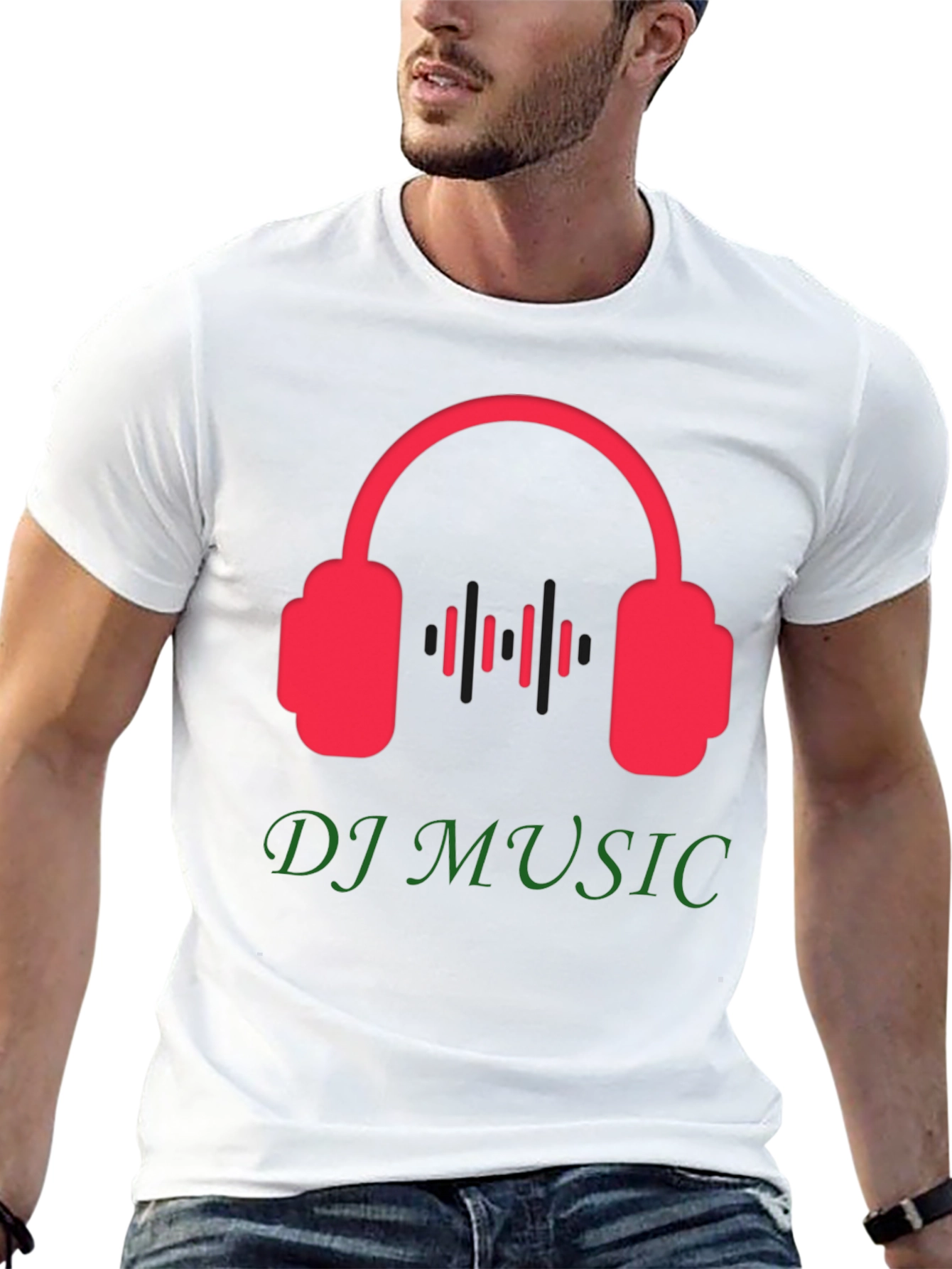 DJ Music Graphic Tee - Black T-Shirt
