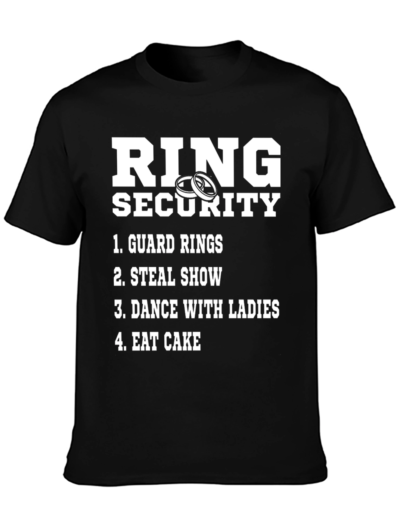 Ring Security Graphic T-Shirt - Wedding Humor Tee