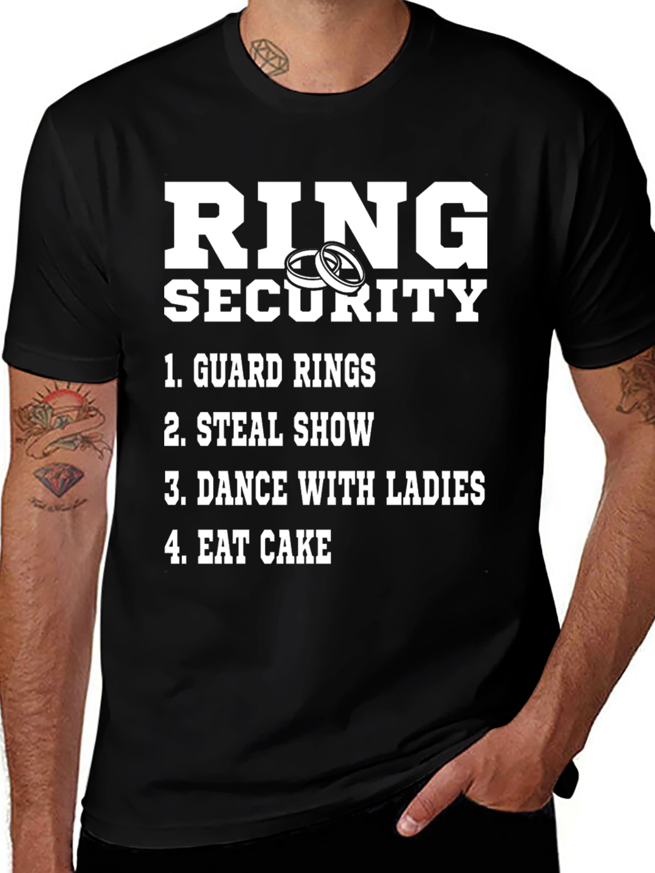 Ring Security Graphic T-Shirt - Wedding Humor Tee