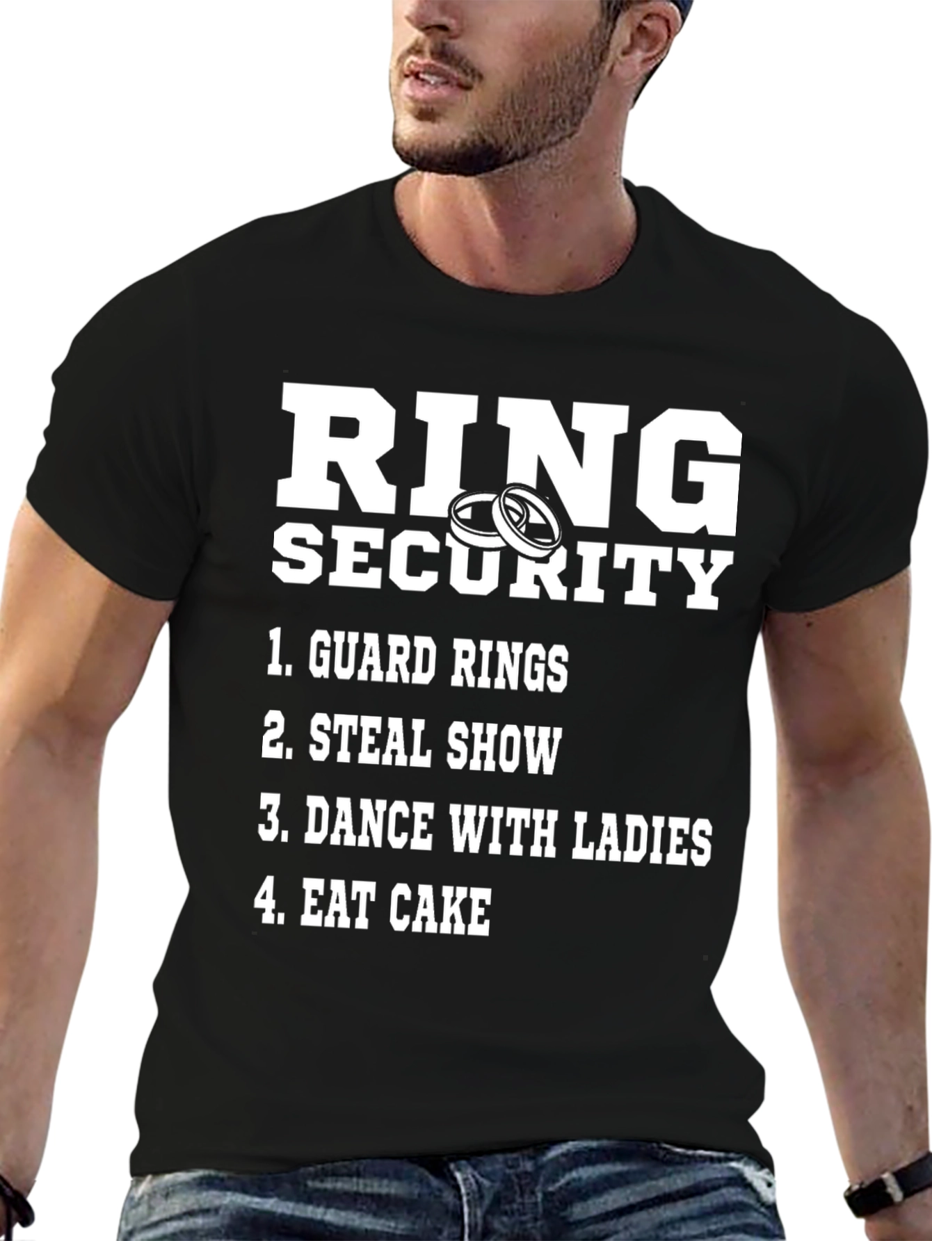 Ring Security Graphic T-Shirt - Wedding Humor Tee
