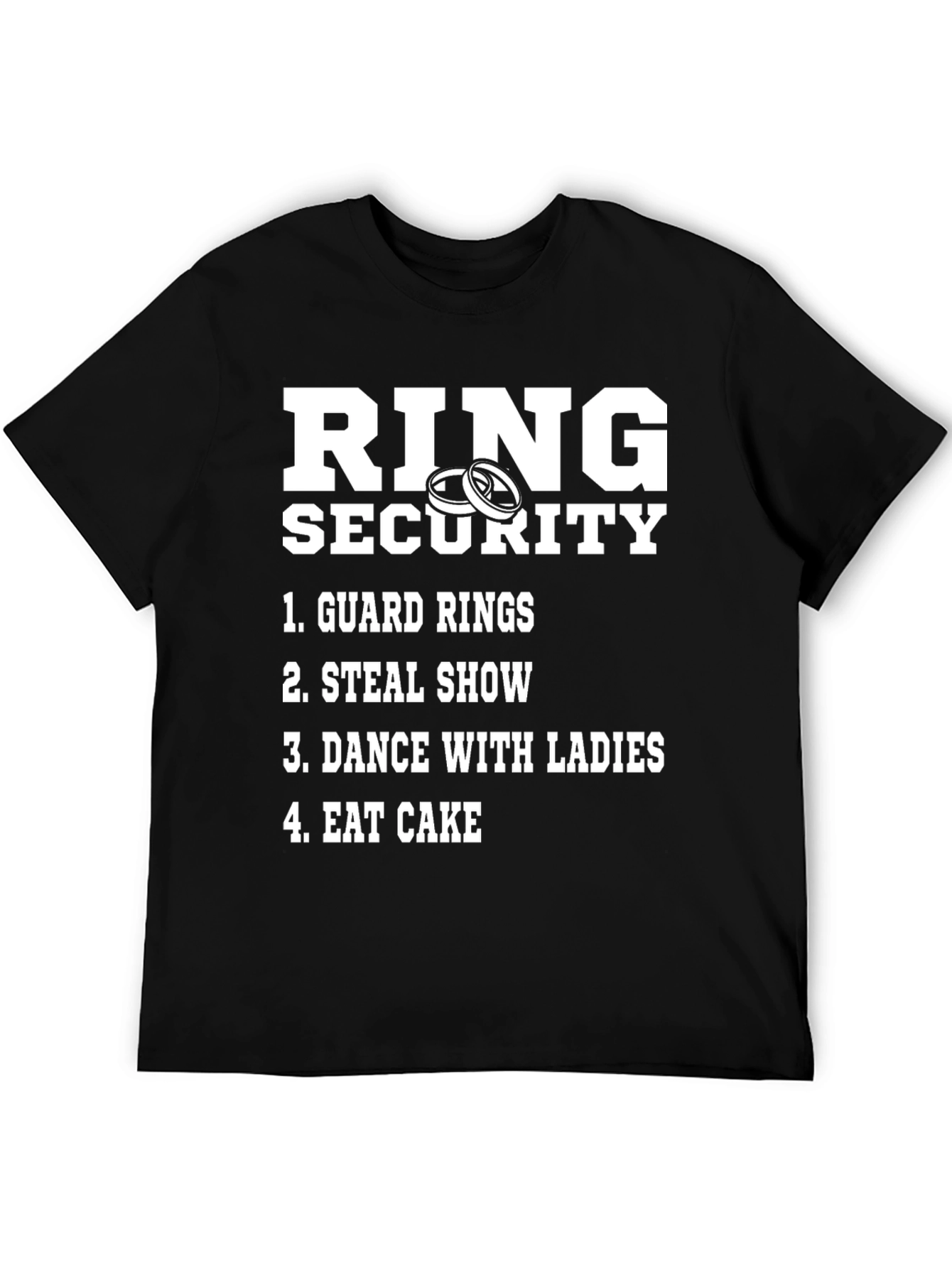 Ring Security Graphic T-Shirt - Wedding Humor Tee