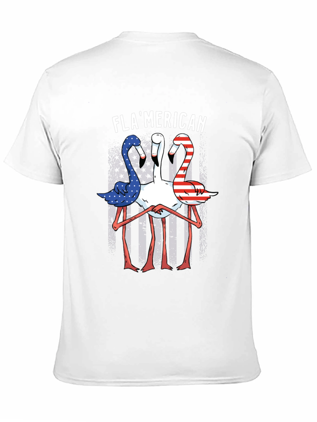 Flamerican Flamingo Graphic Tee