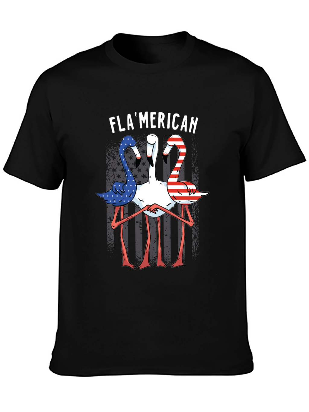 Flamerican Flamingo Graphic Tee