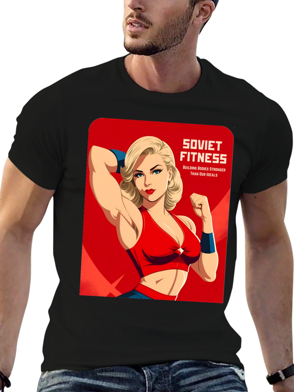 Soviet Fitness Graphic T-Shirt - Building Bodies
