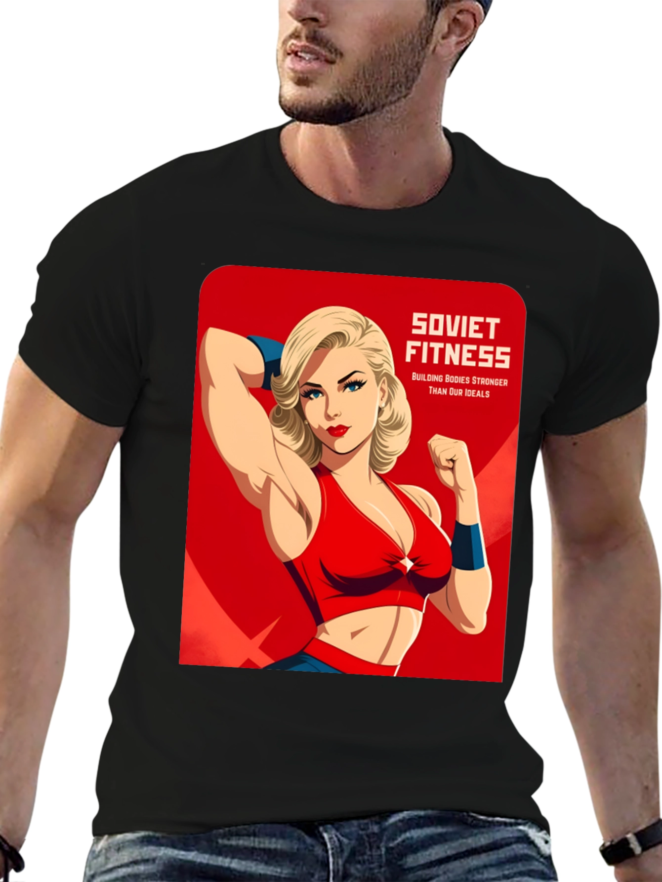 Soviet Fitness Graphic T-Shirt - Building Bodies