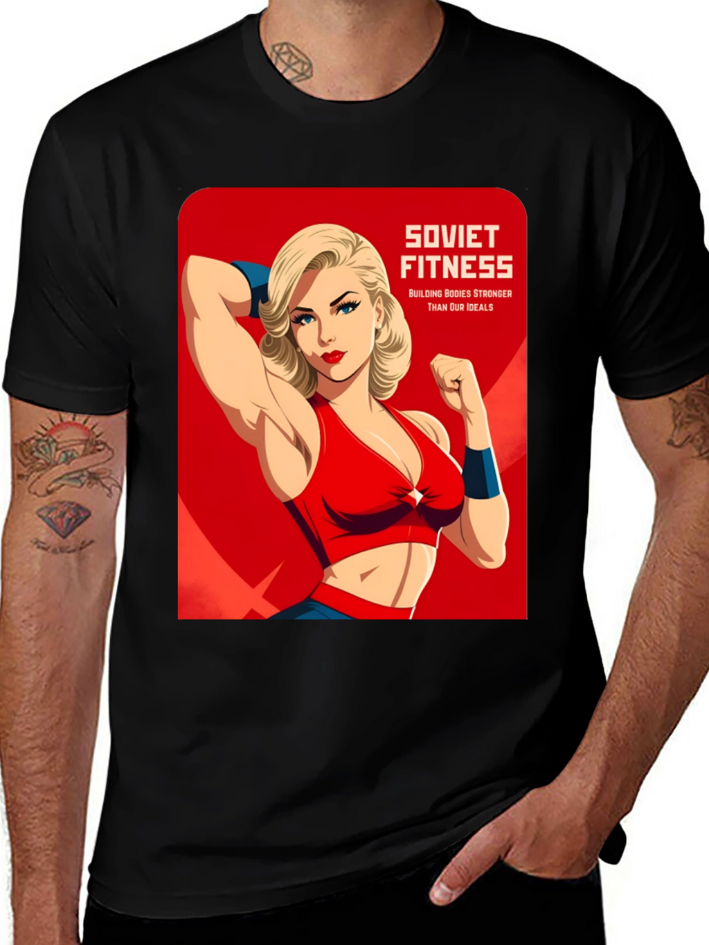 Soviet Fitness Graphic T-Shirt - Building Bodies