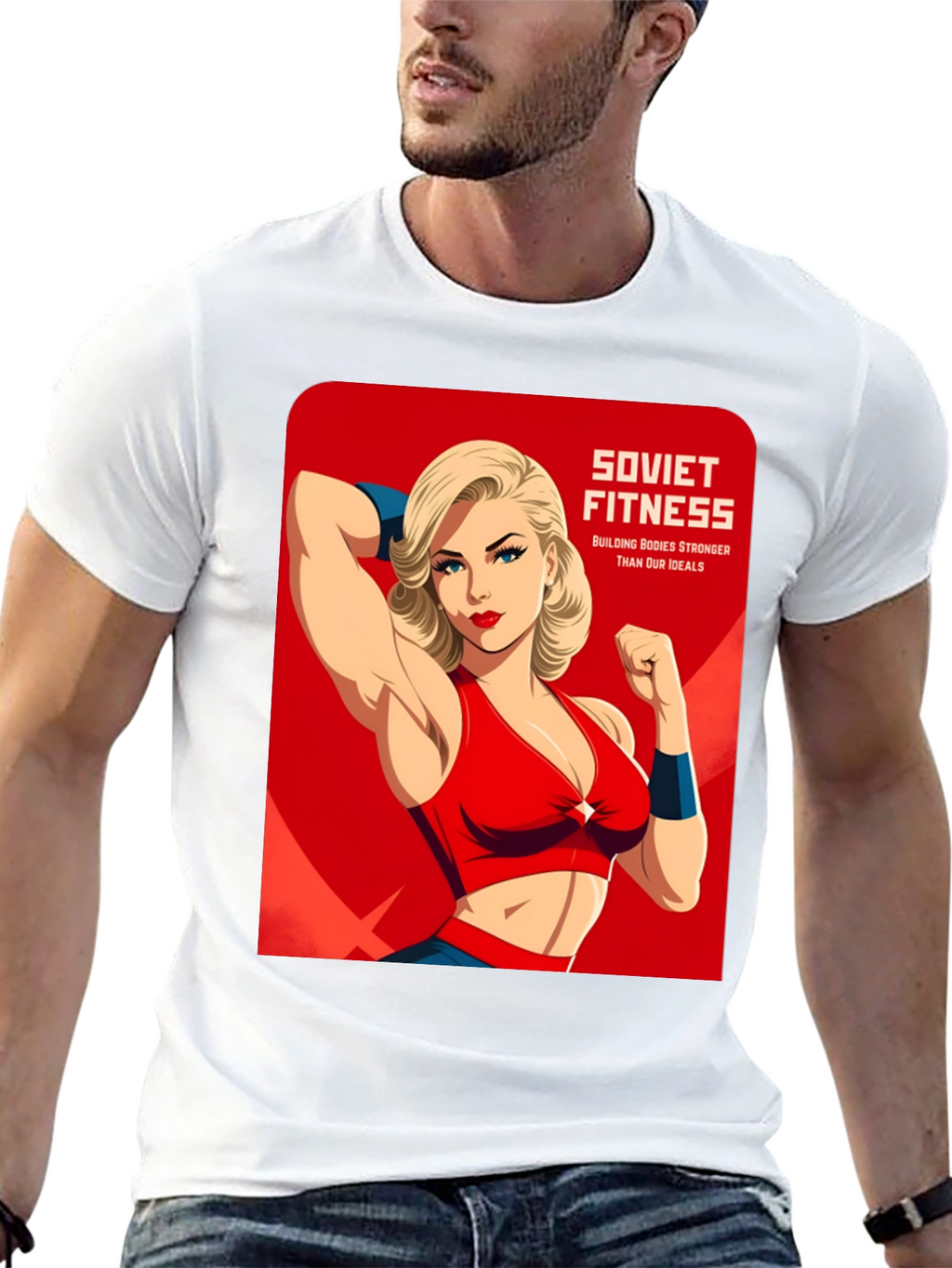 Soviet Fitness Graphic T-Shirt - Building Bodies