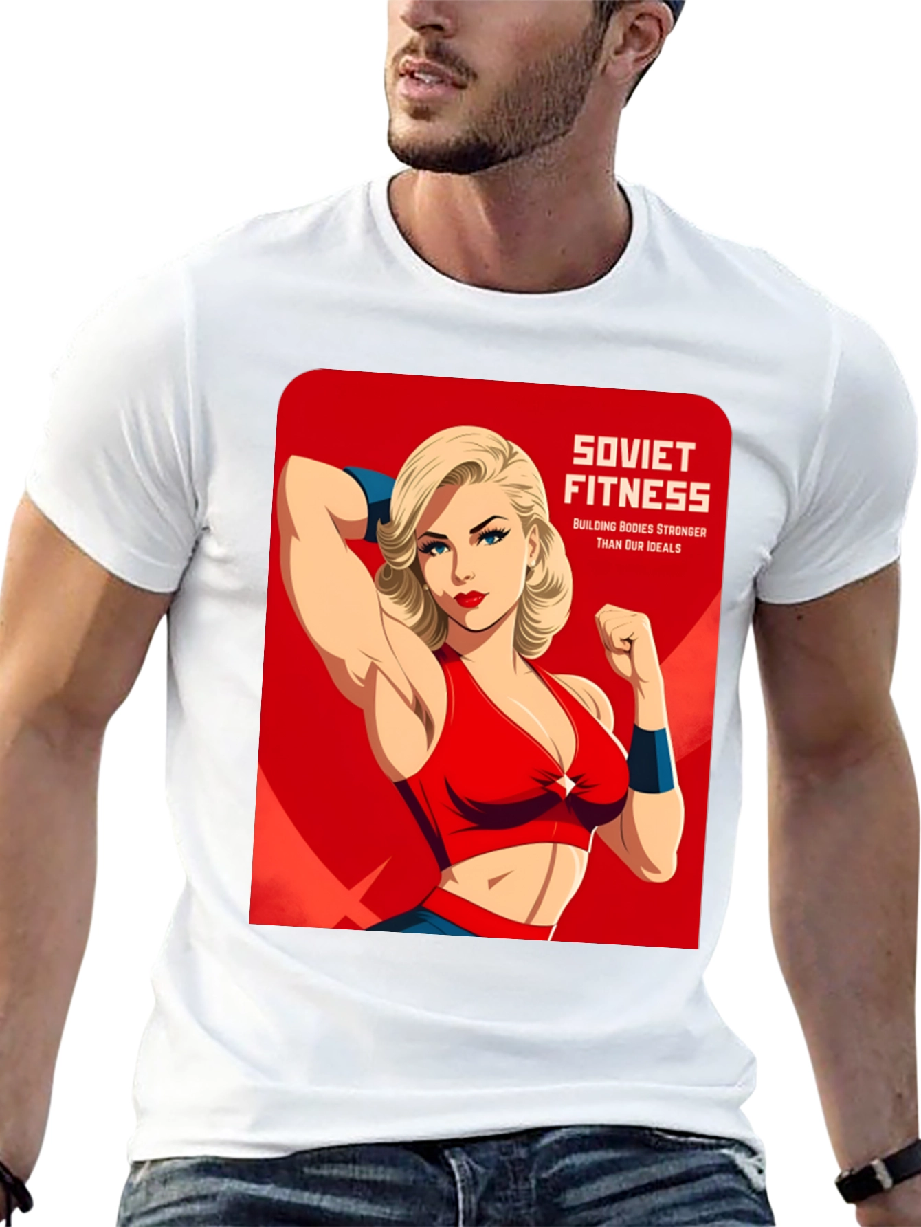 Soviet Fitness Graphic T-Shirt - Building Bodies