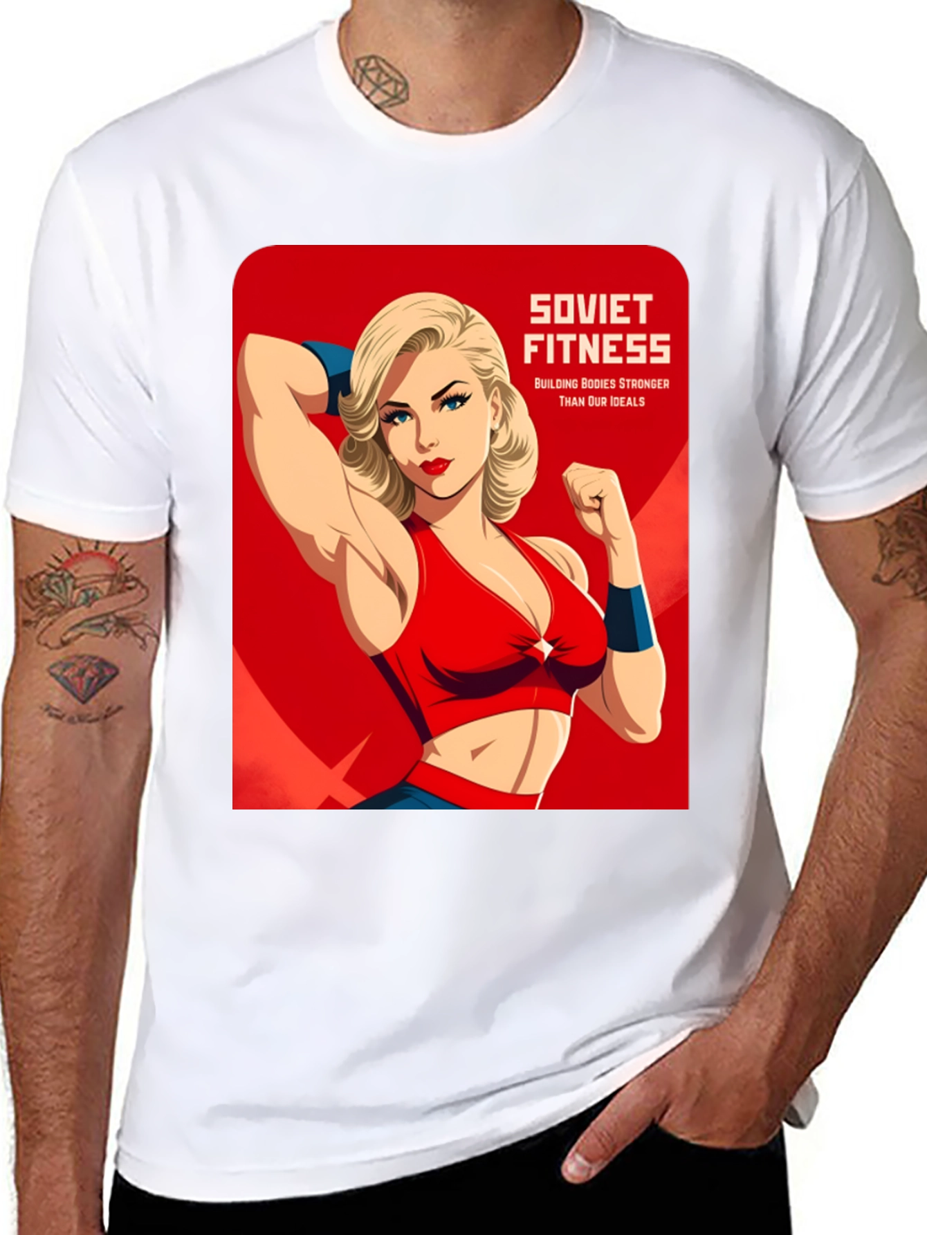 Soviet Fitness Graphic T-Shirt - Building Bodies