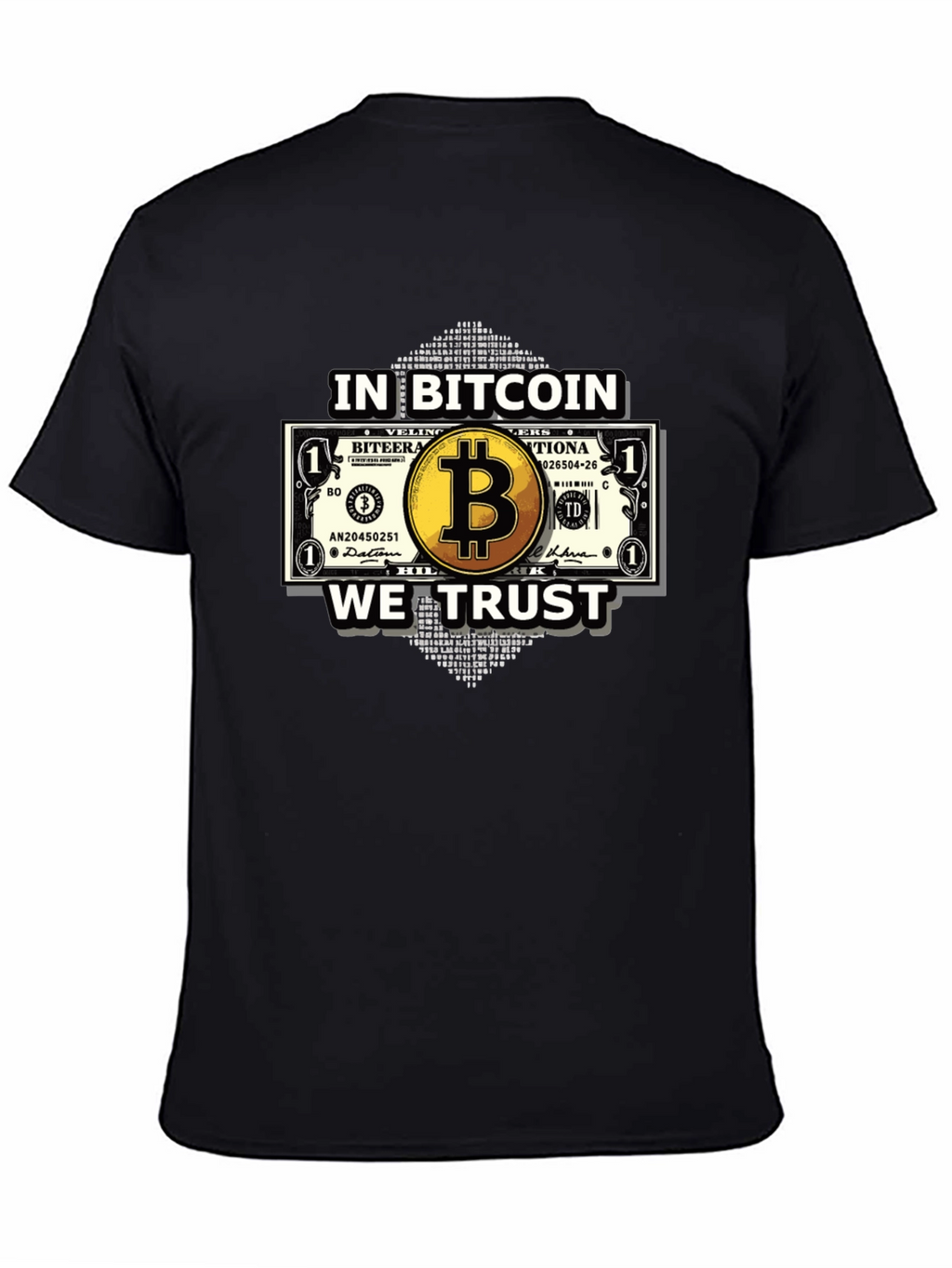 Bitcoin Trust Black T-Shirt - Crypto Currency Tee