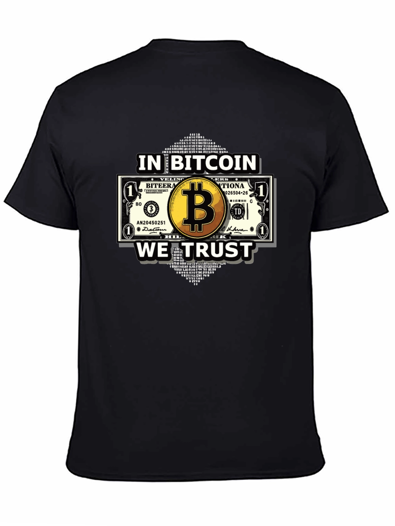 Bitcoin Trust Black T-Shirt - Crypto Currency Tee