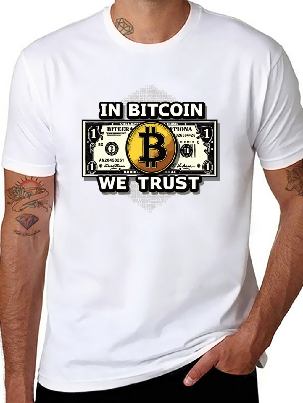 Bitcoin Trust Black T-Shirt - Crypto Currency Tee
