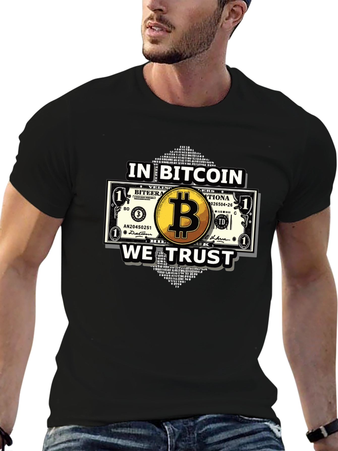 Bitcoin Trust Black T-Shirt - Crypto Currency Tee