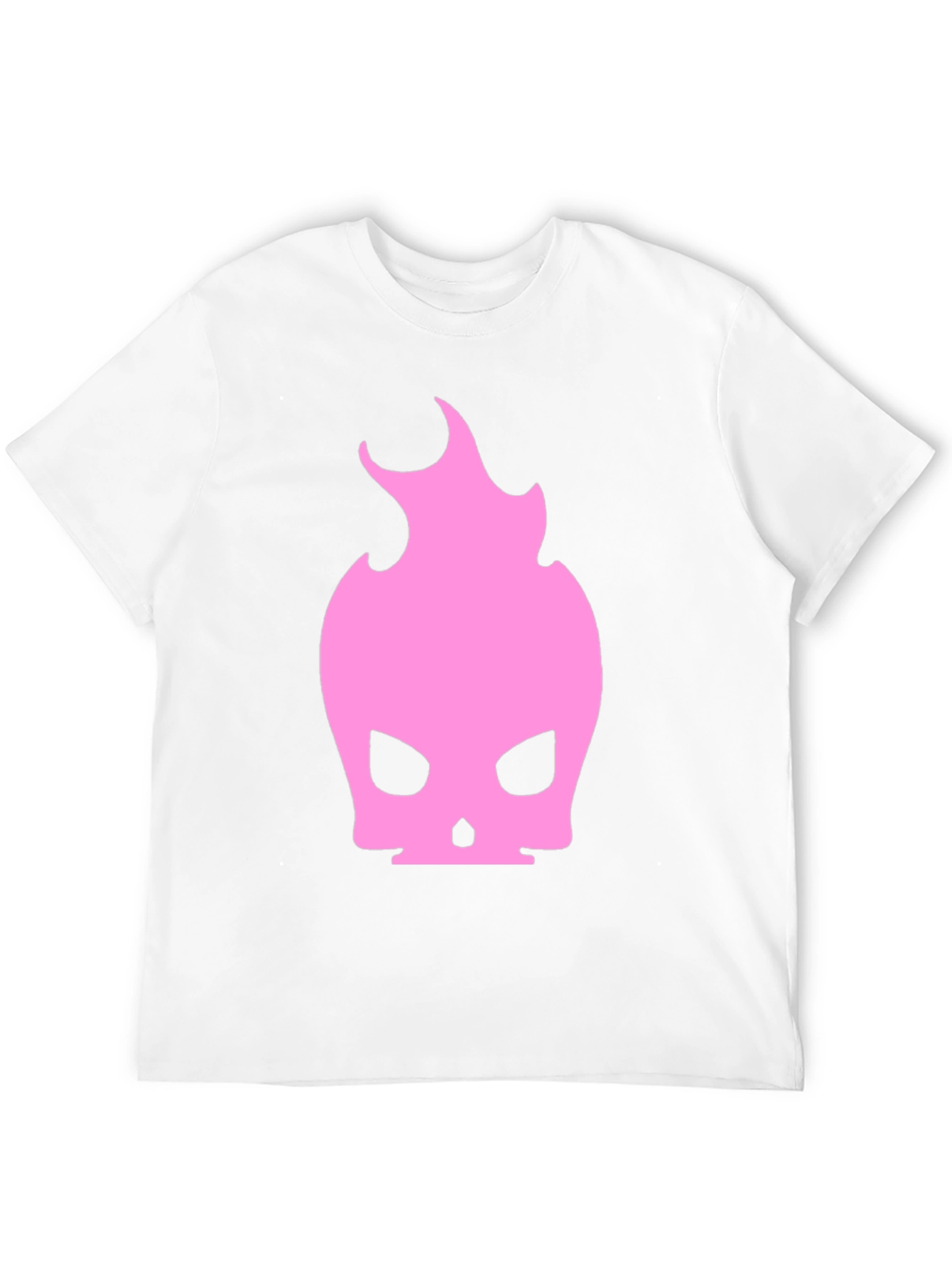 Flaming Skull Black Graphic T-Shirt