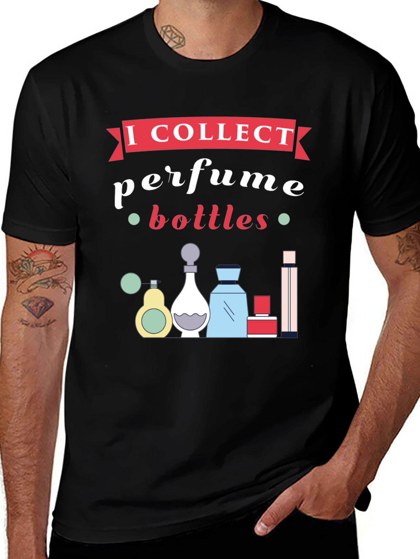 Perfume Bottles Collector Graphic T-Shirt