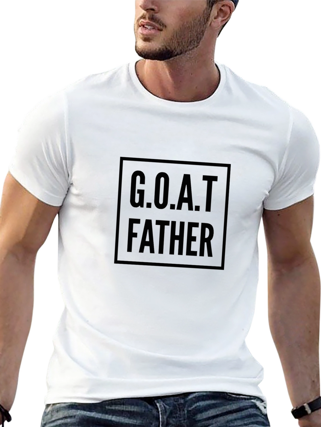 G.O.A.T. Father Black T-Shirt