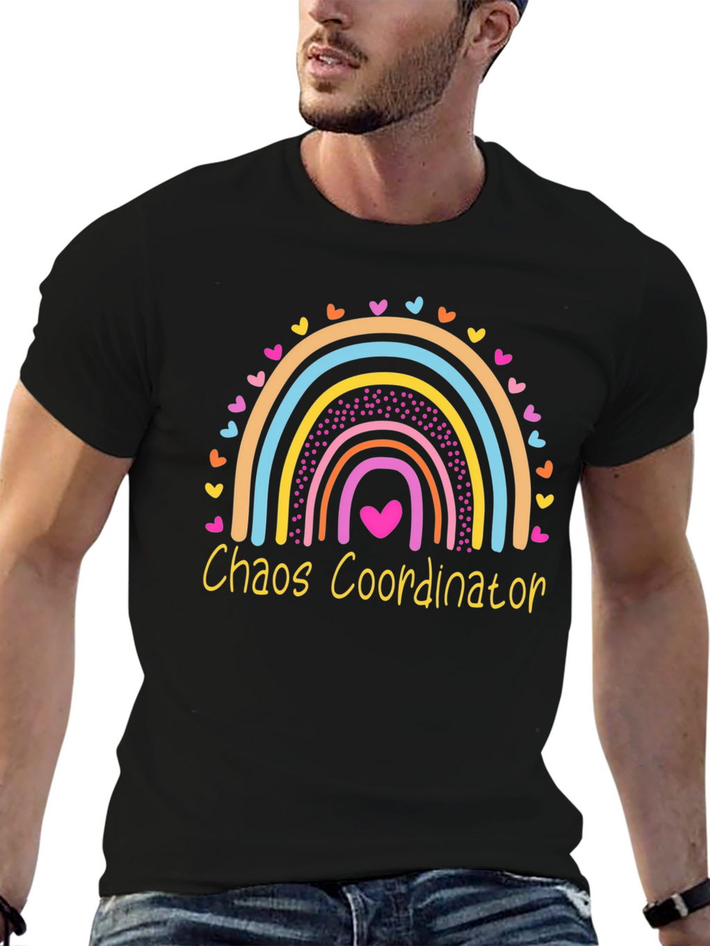 Chaos Coordinator Rainbow Graphic Tee