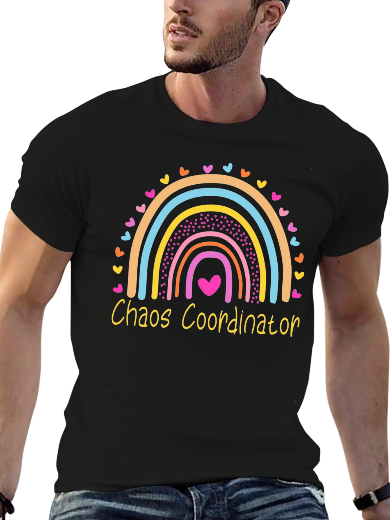 Chaos Coordinator Rainbow Graphic Tee