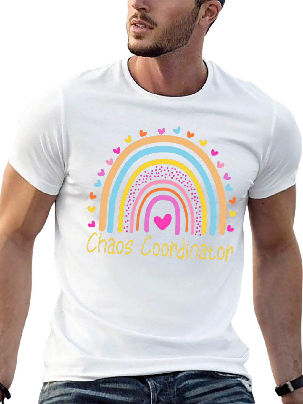 Chaos Coordinator Rainbow Graphic Tee