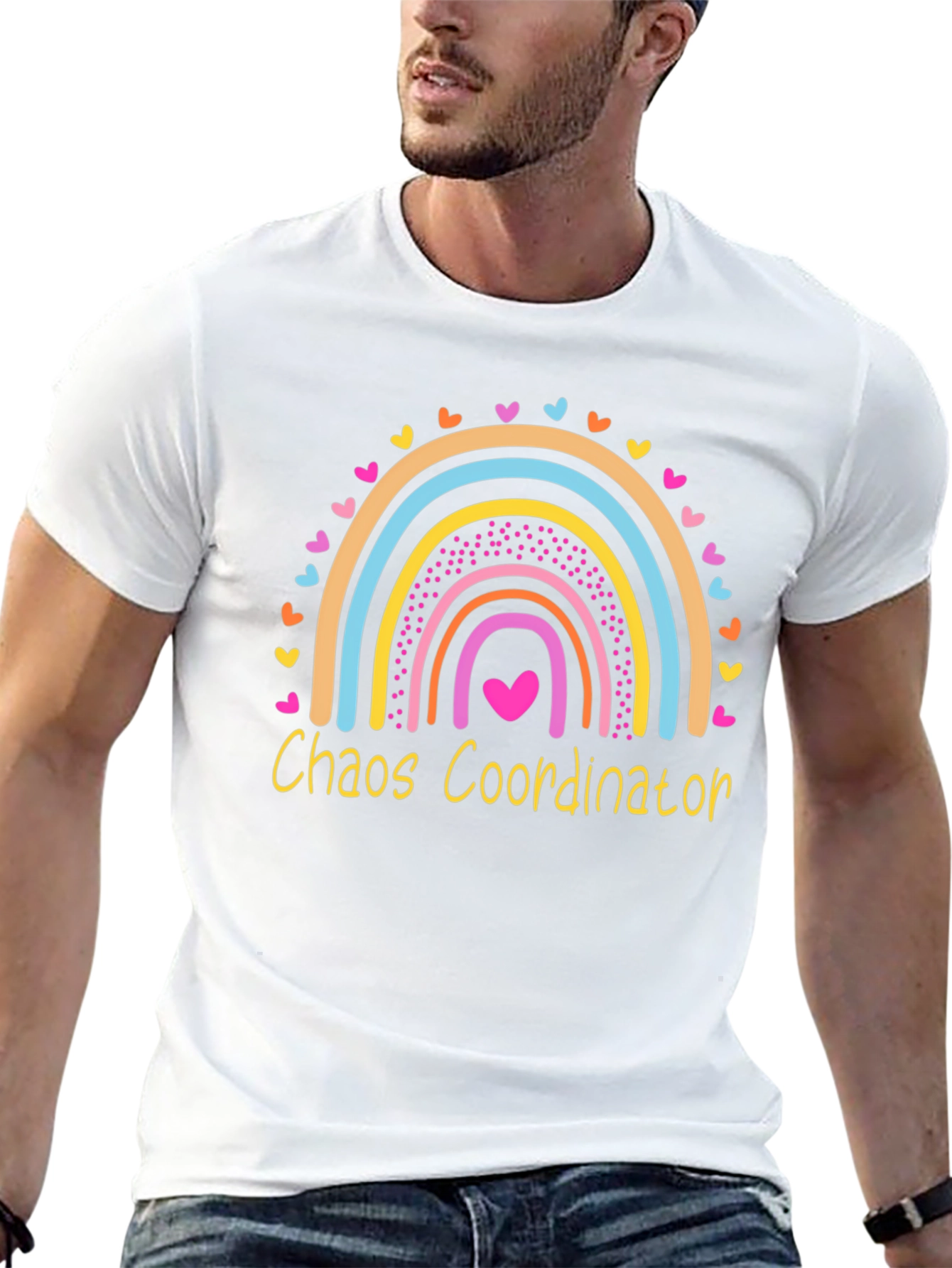 Chaos Coordinator Rainbow Graphic Tee