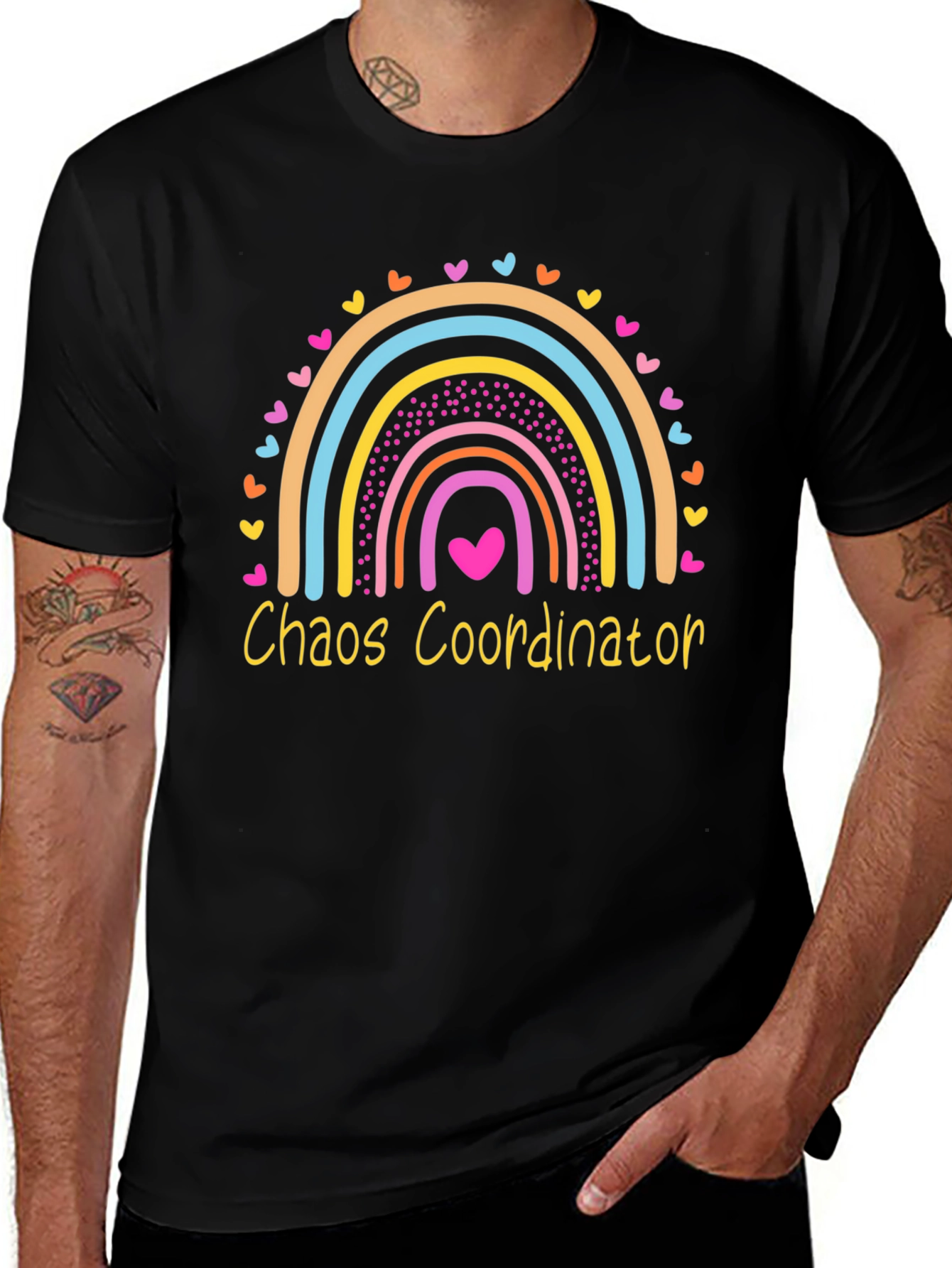 Chaos Coordinator Rainbow Graphic Tee