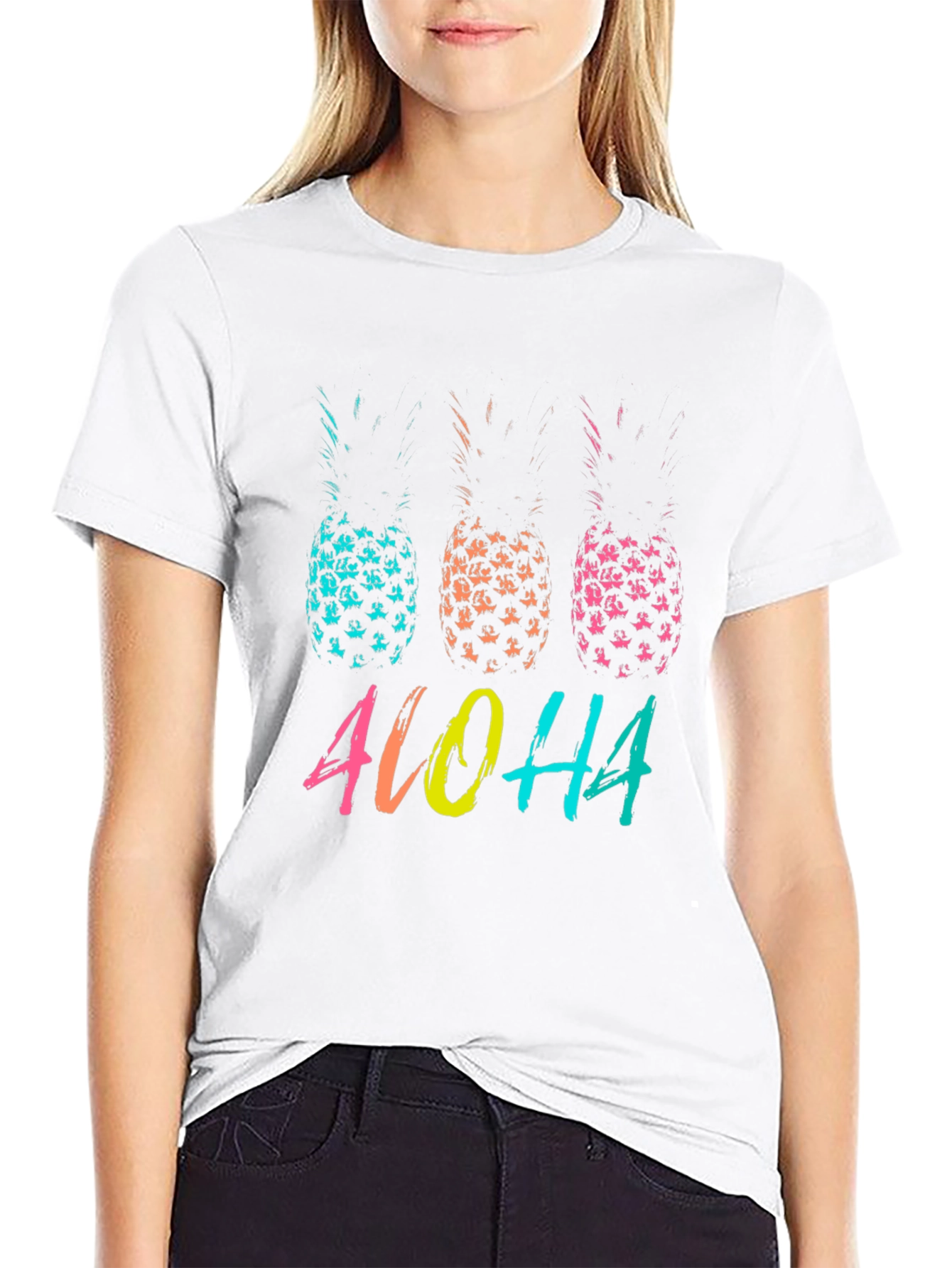 Aloha Pineapple Graphic T-Shirt