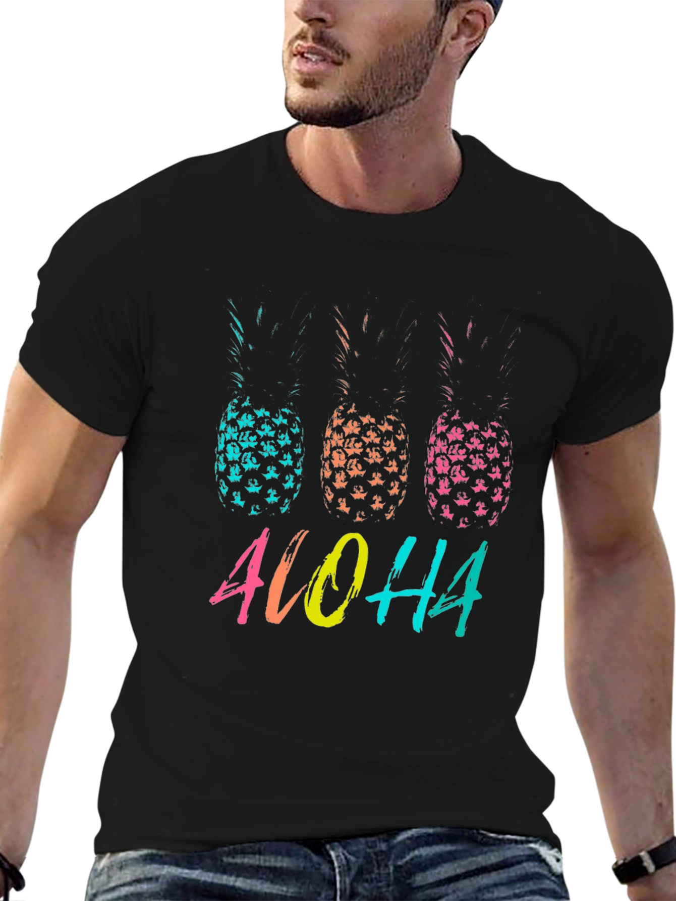 Aloha Pineapple Graphic T-Shirt