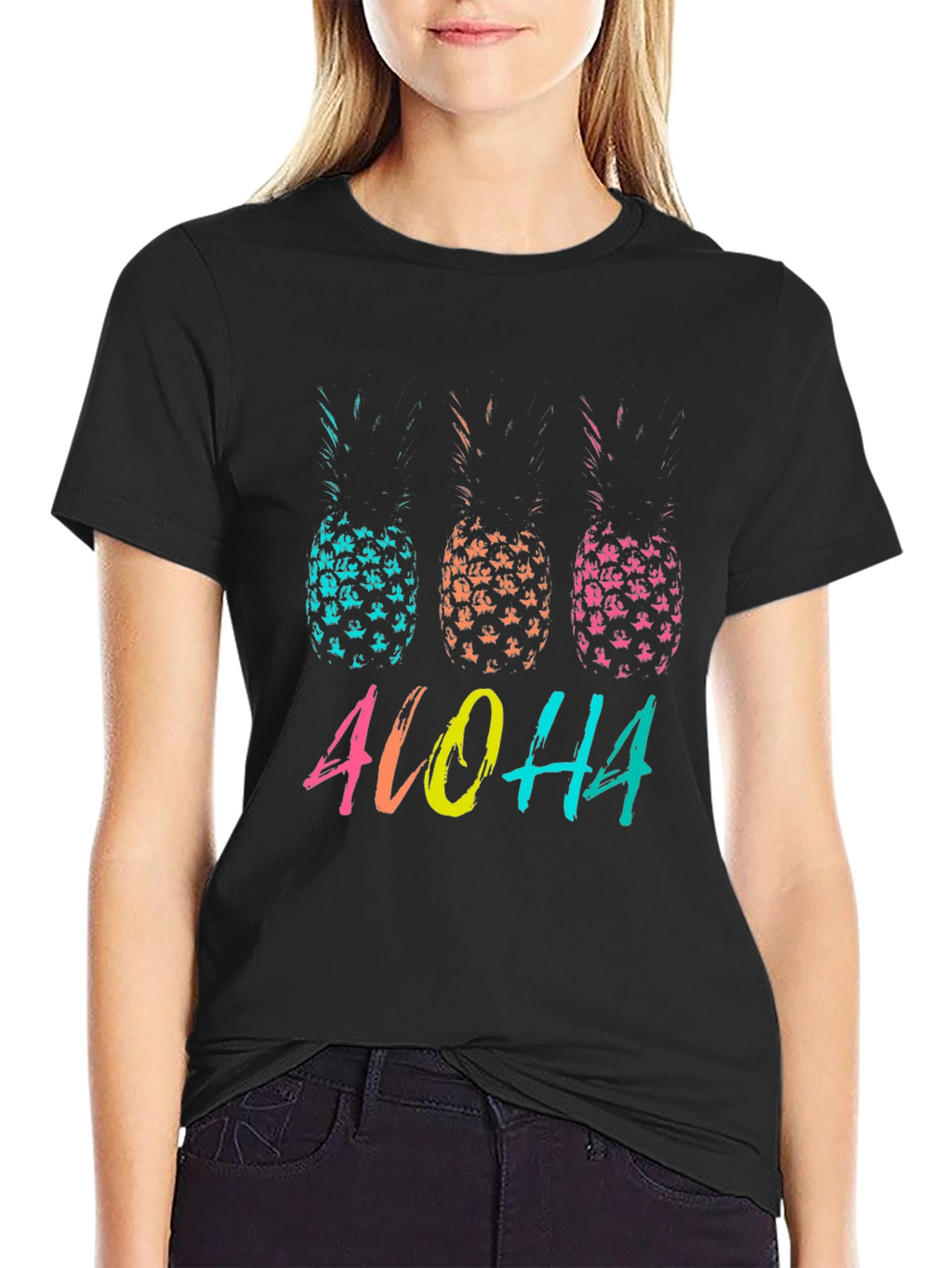 Aloha Pineapple Graphic T-Shirt
