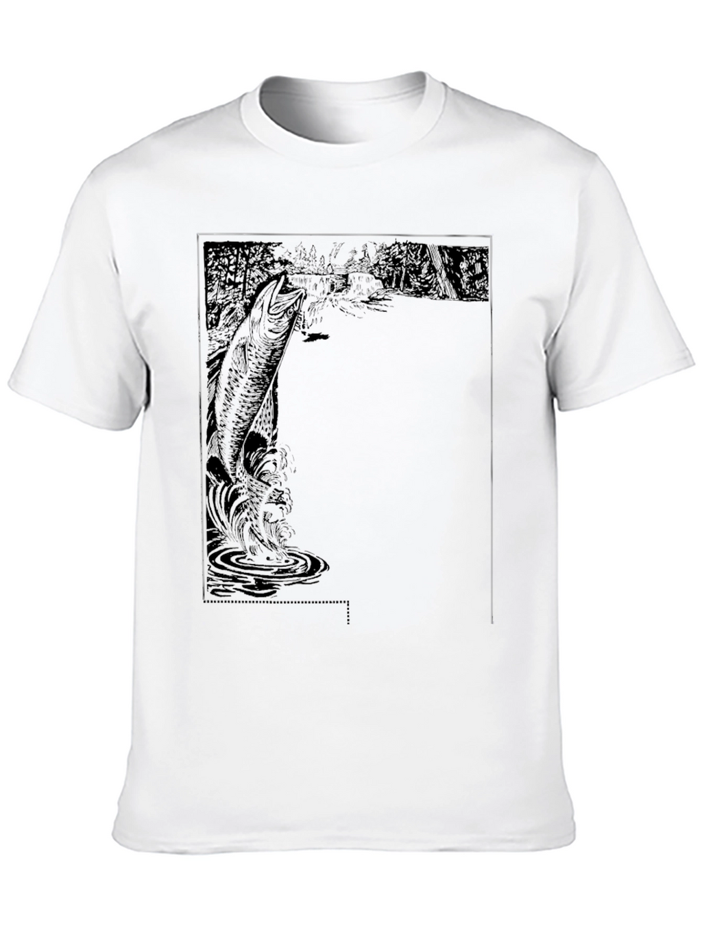 Black Fishing Graphic Tee - Anglers Catch