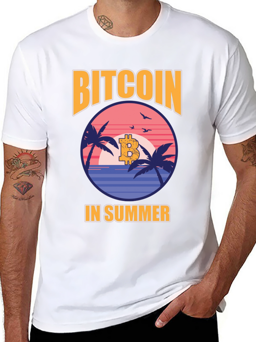 Bitcoin in Summer Graphic Tee