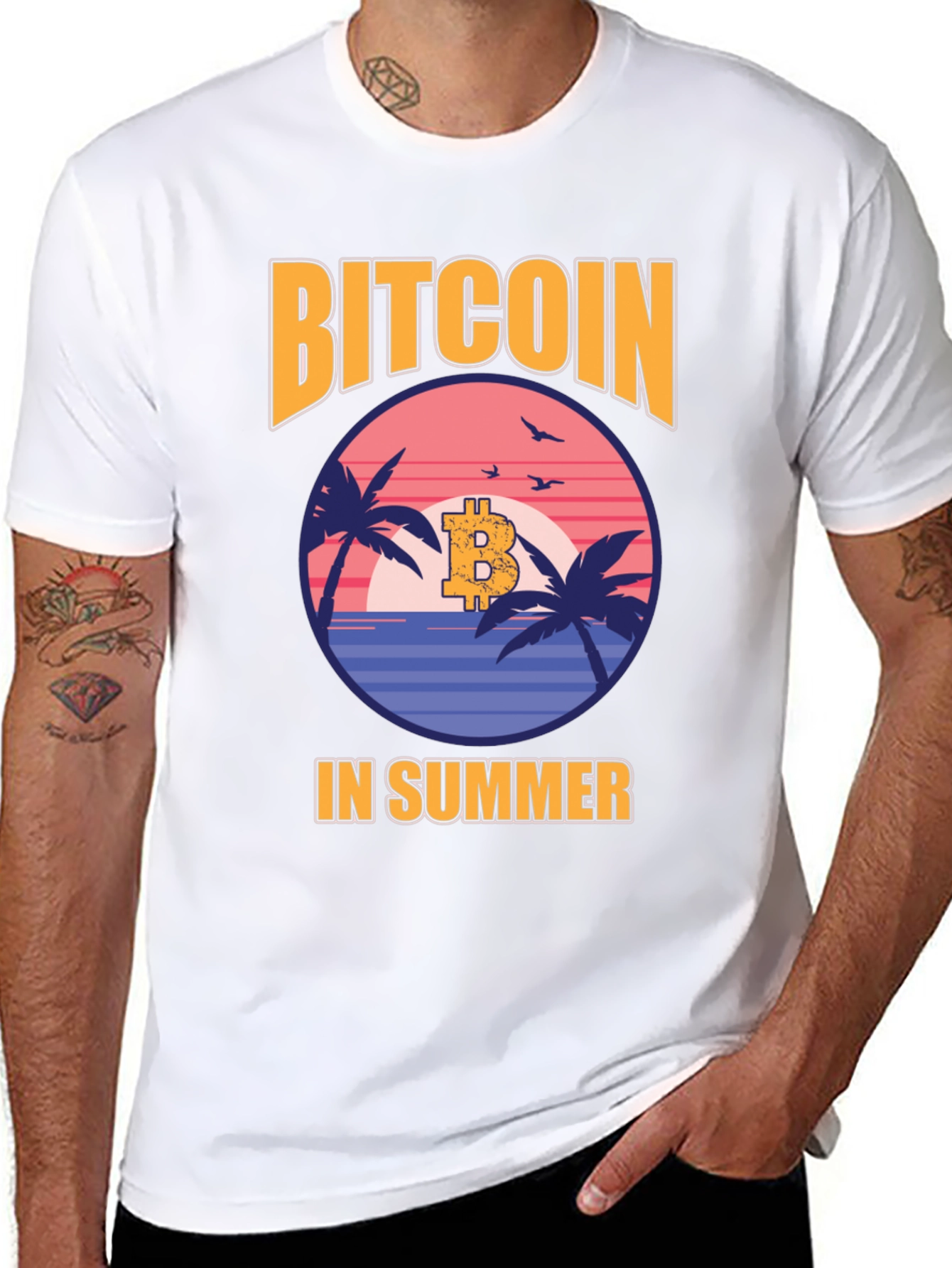 Bitcoin in Summer Graphic Tee