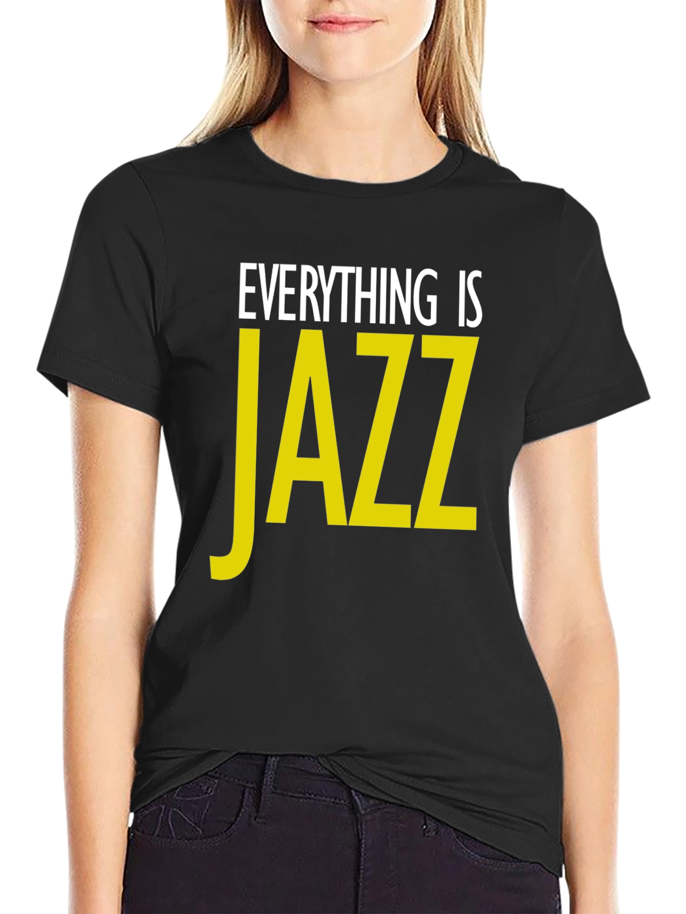 Everything is Jazz Graphic T-Shirt - Black
