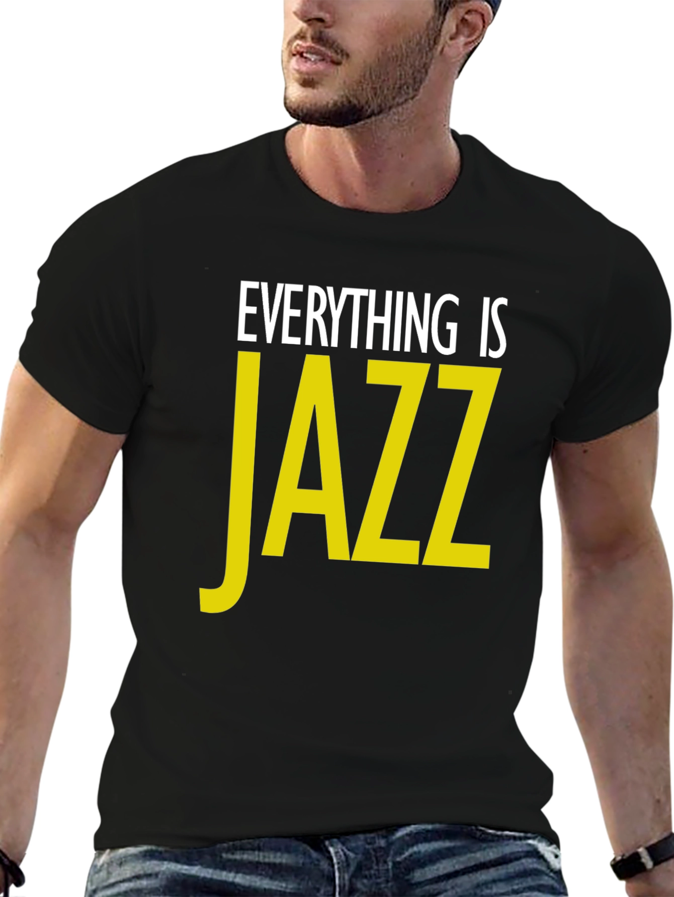 Everything is Jazz Graphic T-Shirt - Black