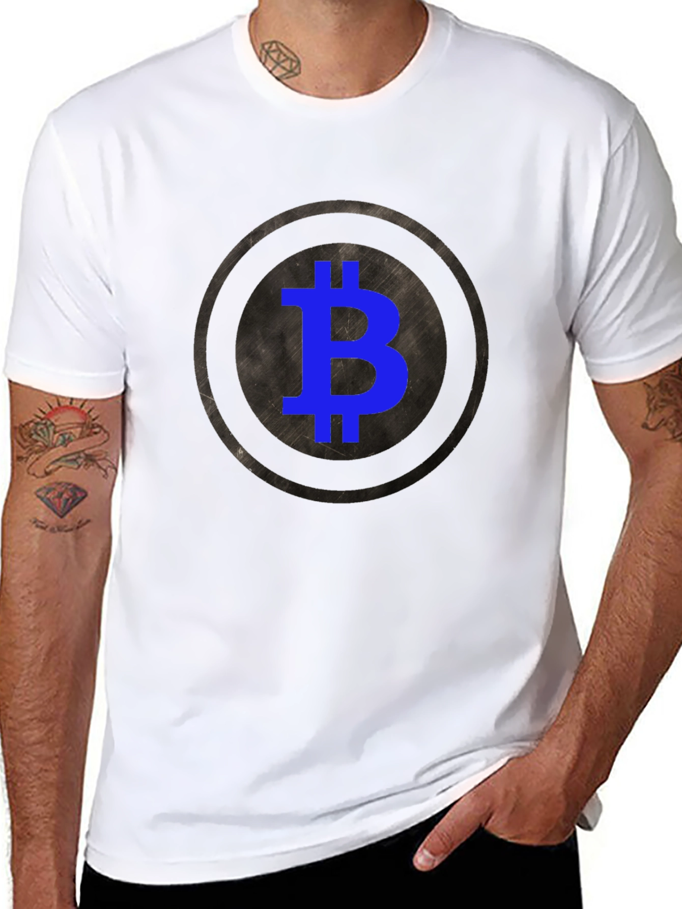 Bitcoin Crypto T-Shirt - Round Graphic Tee