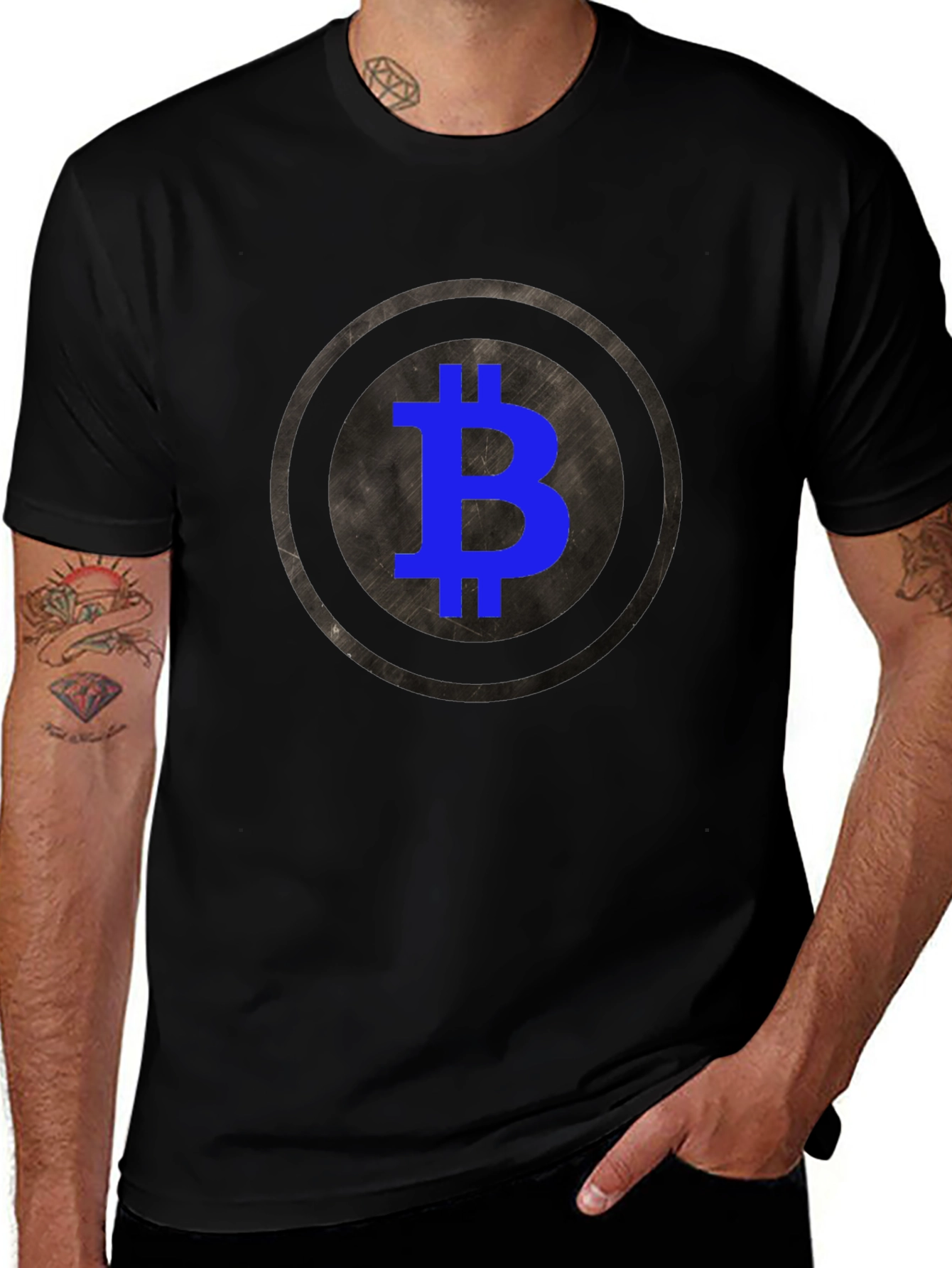 Bitcoin Crypto T-Shirt - Round Graphic Tee
