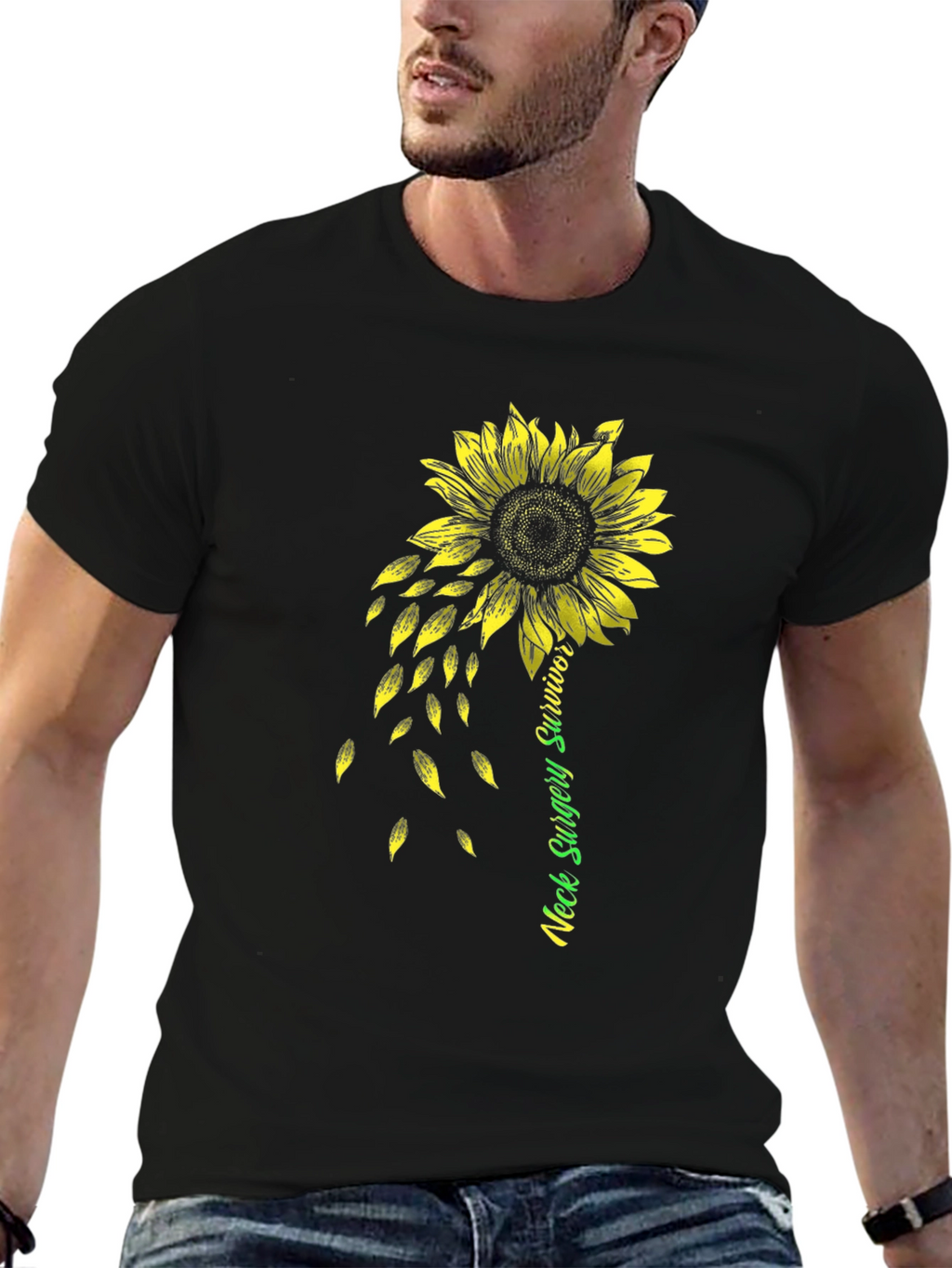 Neck Surgery Survivor Sunflower T-Shirt
