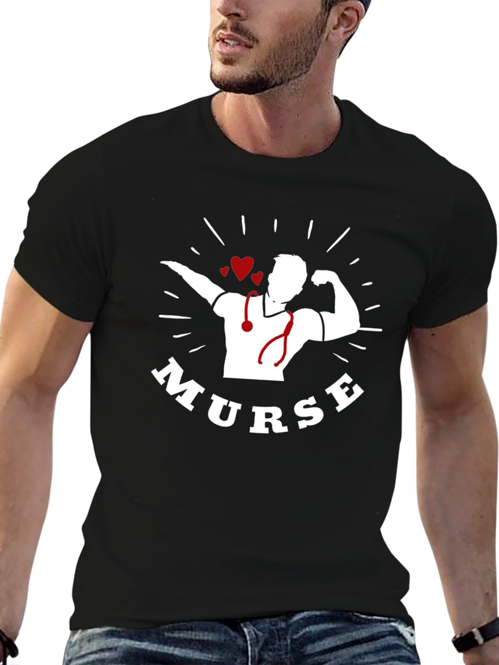 Murse T-Shirt - Male Nurse Strong Gift