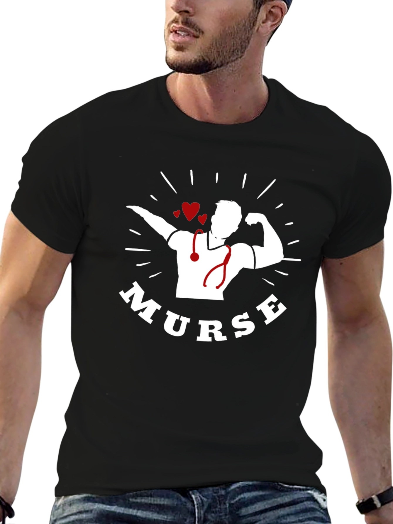 Murse T-Shirt - Male Nurse Strong Gift