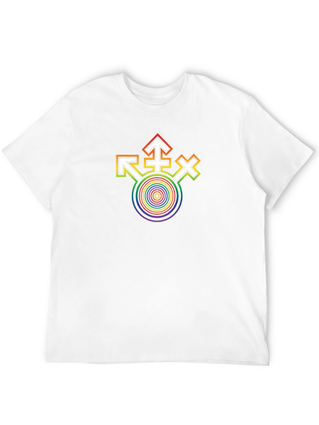 LGBT Pride Rainbow Symbol Black T-Shirt