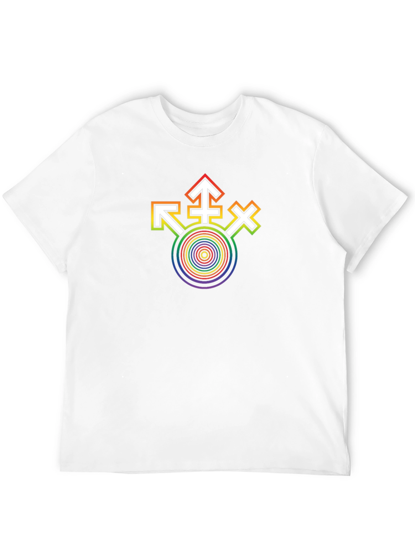 LGBT Pride Rainbow Symbol Black T-Shirt