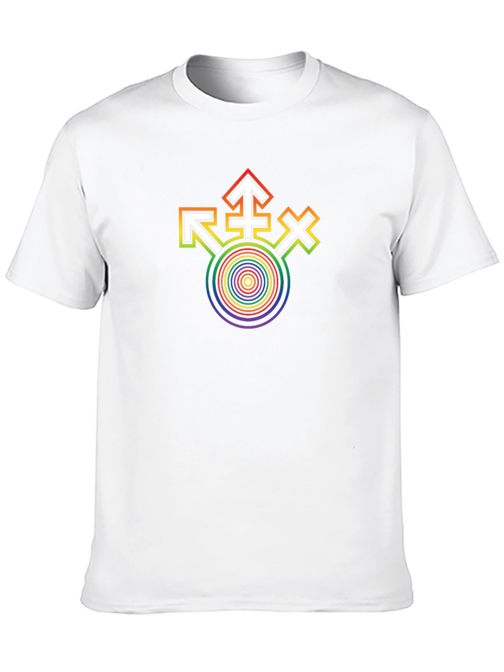 LGBT Pride Rainbow Symbol Black T-Shirt