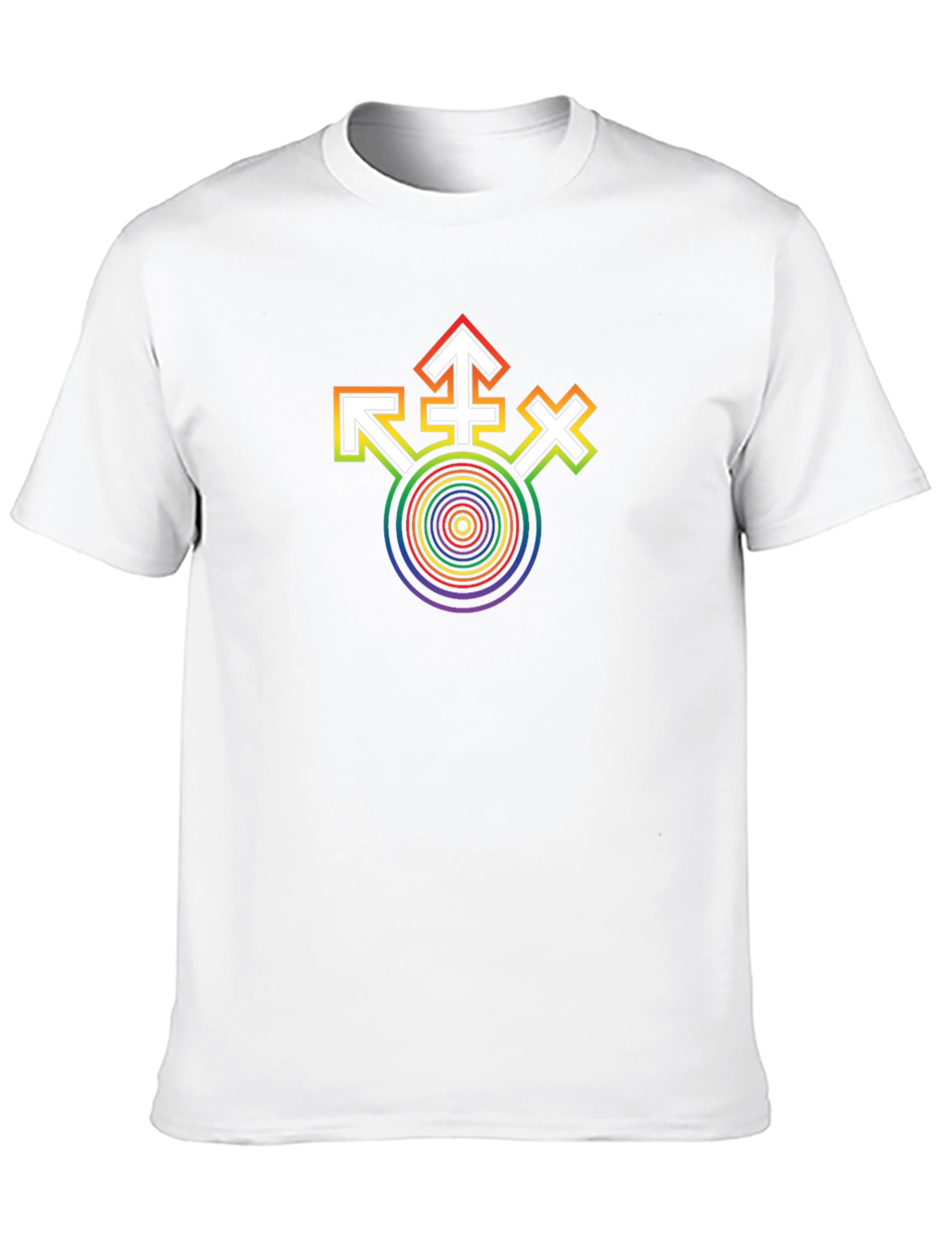 LGBT Pride Rainbow Symbol Black T-Shirt