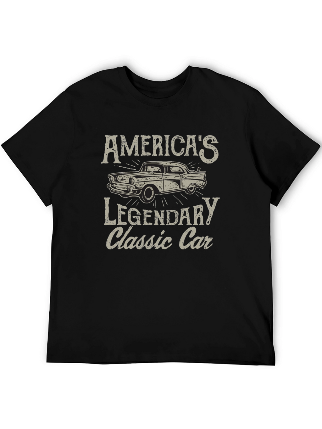 Americas Legendary Classic Car Graphic T-Shirt