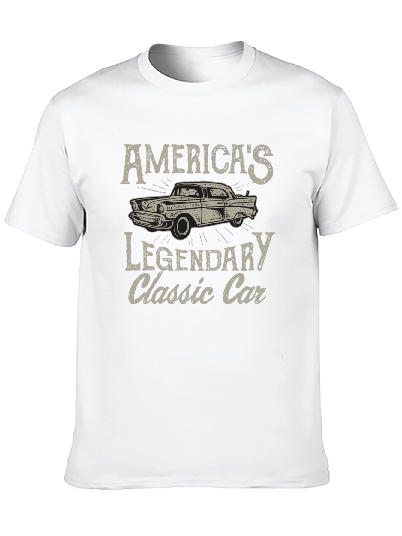 Americas Legendary Classic Car Graphic T-Shirt