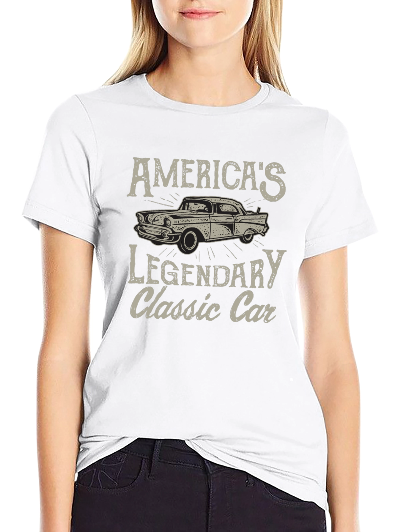 Americas Legendary Classic Car Graphic T-Shirt