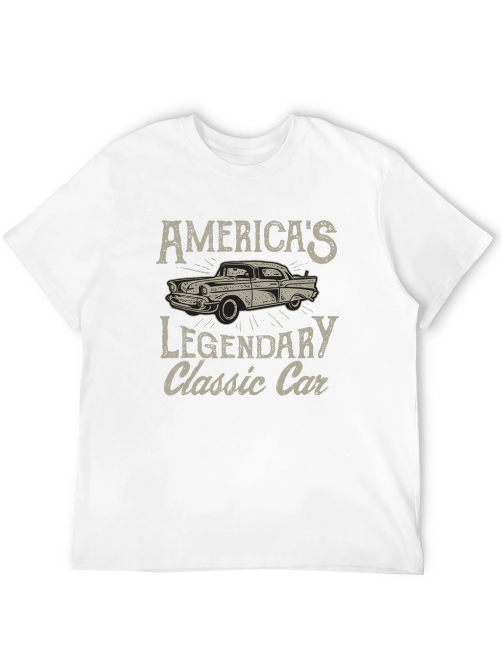 Americas Legendary Classic Car Graphic T-Shirt